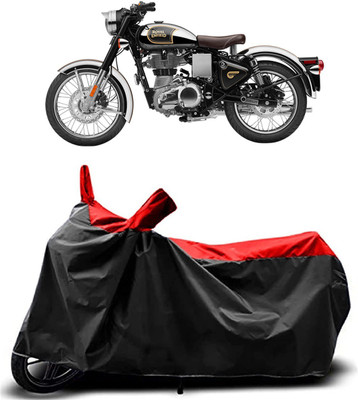MMSSTAR Waterproof Two Wheeler Cover for Royal Enfield(Classic Gunmetal BS6, Red)