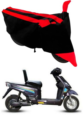 Ascension Two Wheeler Cover for Hero(Electric NYX, Red, Black)