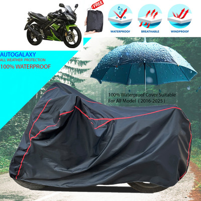 AutoGalaxy Waterproof Two Wheeler Cover for Yamaha(YZF R15S, Black)