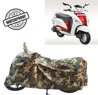ROYAL AUTO MART Waterproof Two Wheeler Cover for Hero(Maestro Edge 125, Green, Multicolor)