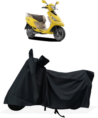 Tricway Two Wheeler Cover for TVS(Scooty Zest 110, Black)