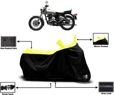 Amexride Two Wheeler Cover for Royal Enfield(Bullet Electra Twinspark, Yellow)