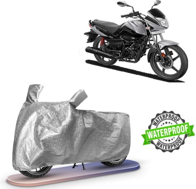 Autoinnovation Waterproof Two Wheeler Cover for Hero, Universal For Bike(Splendor I Smart, Silver)