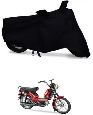 DeepShakshi AUTOMOTIVE Waterproof Two Wheeler Cover for TVS(Heavy Duty BS6, Black)