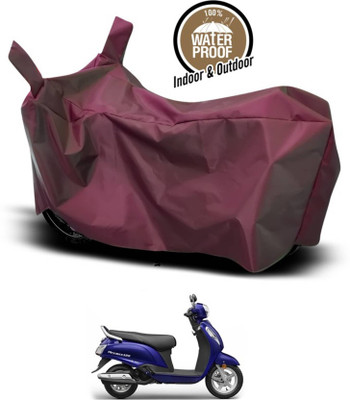 AASHTIK MART Two Wheeler Cover for Suzuki(New Access 125, Maroon)