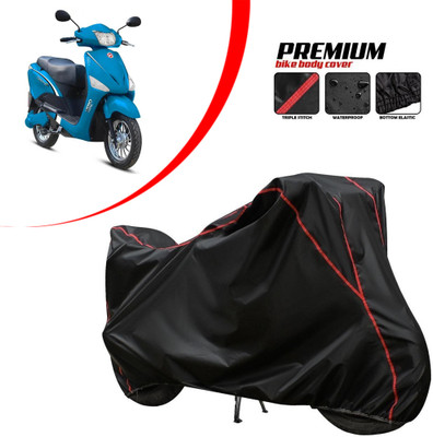 PAGORA Waterproof Two Wheeler Cover for Hero(Electric Optima, Black)