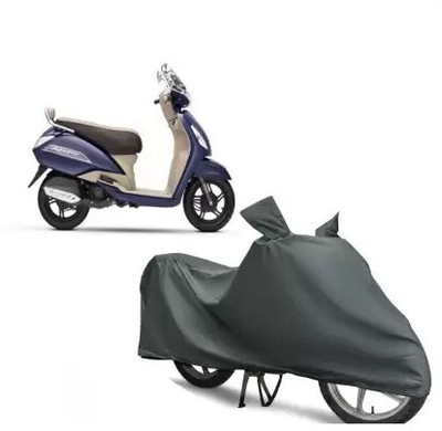 JVBRANGI Two Wheeler Cover for TVS(Jupiter, Grey)
