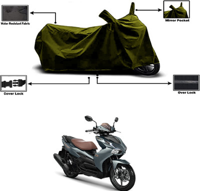 Amexride Two Wheeler Cover for Honda(Blade 125, Green)