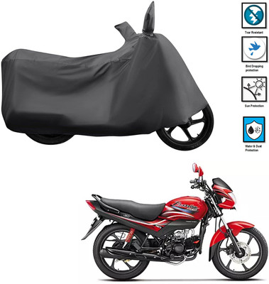 PAGORA Waterproof Two Wheeler Cover for Hero(Passion Plus, Grey)