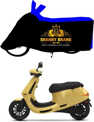 ShankyBrand Two Wheeler Cover for Ola, Universal For Bike(Electric Scooter, Blue, Black)