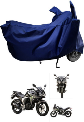 Amexride Two Wheeler Cover for Yamaha(Fazer, Blue)