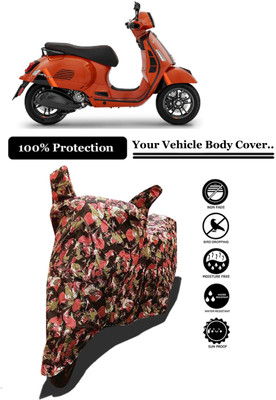 Amexride Two Wheeler Cover for Vespa(GTS Super 300, Multicolor)