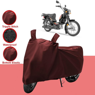 HWSXQAE Two Wheeler Cover for TVS(XL 1200, Maroon)