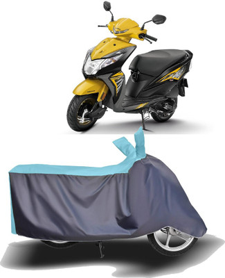 DeepShakshi AUTOMOTIVE Waterproof Two Wheeler Cover for Honda(Dio, Blue, Grey)