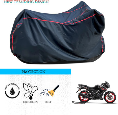ANTHUB Waterproof Two Wheeler Cover for TVS(Apache, Black)