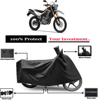 Amexride Two Wheeler Cover for Honda(CRF 250 L, Black)