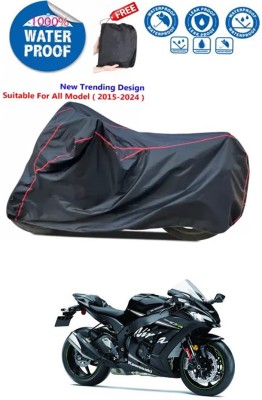 DeepShakshi AUTOMOTIVE Two Wheeler Cover for Kawasaki(Ninja ZX-10R, Black)