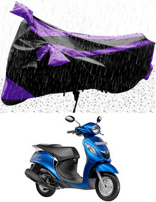 MWBB Waterproof Two Wheeler Cover for Yamaha(Fascino, Black)