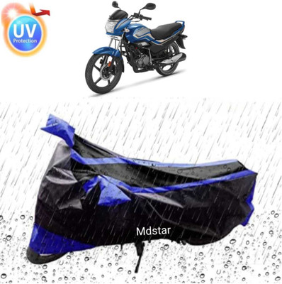 Mdstar Waterproof Two Wheeler Cover for Hero Electric(Vespa, Blue, Black)