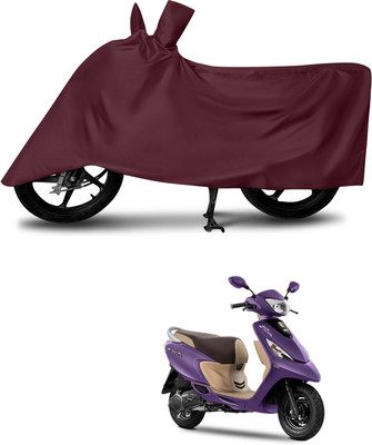 DeepShakshi AUTOMOTIVE Waterproof Two Wheeler Cover for TVS(Scooty Zest, Maroon)