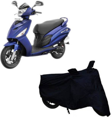 RAAMKM Waterproof Two Wheeler Cover for Hero, Honda, Royal Enfield, TVS(Scooty Zest 110, Black)