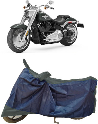 AutoFave Two Wheeler Cover for Harley Davidson(Fat Boy, Multicolor)