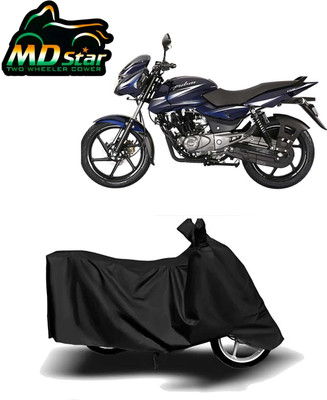 Mdstar Waterproof Two Wheeler Cover for Bajaj(Pulsar, Black)