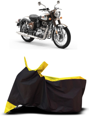 VESMEI Two Wheeler Cover for Royal Enfield(Standardv BS6, Yellow)