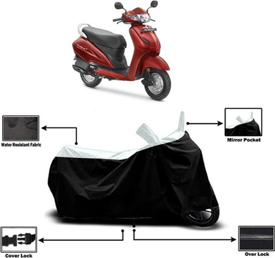 Amexride Two Wheeler Cover for Honda(Activa 4G, White)