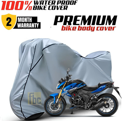FBC Waterproof Two Wheeler Cover for Honda(Hornet 2.0, Silver, Black)