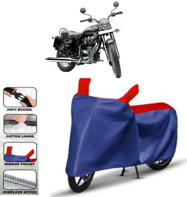 WMIZEXA Two Wheeler Cover for Royal Enfield(Classic 350 Signals, Red)