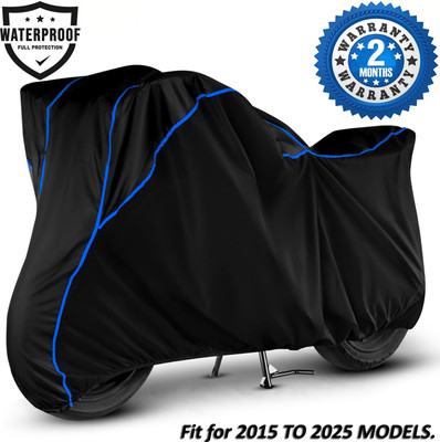 AutoGalaxy Waterproof Two Wheeler Cover for Hero(Duet VX 110CC, Black, Blue)