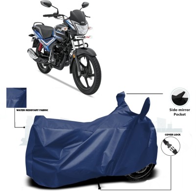 WMIZEXA Waterproof Two Wheeler Cover for TVS(Star City Plus, Blue)