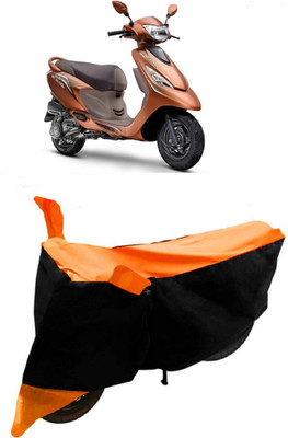 NEXTON Waterproof Two Wheeler Cover for TVS(Zest, Orange, Black)
