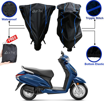 Y3H Waterproof Two Wheeler Cover for Honda(Activa 6G, Black)