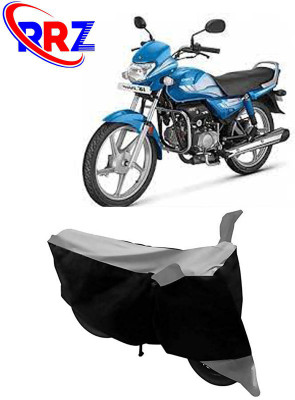 RRZ Waterproof Two Wheeler Cover for Hero(HF Deluxe, Black, Grey)