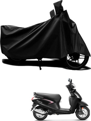 AASHTIK MART Two Wheeler Cover for Hero(Pleasure+ 110, Black)