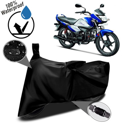 ROYAL AUTO MART Waterproof Two Wheeler Cover for Hero(Splendor I Smart, Black)