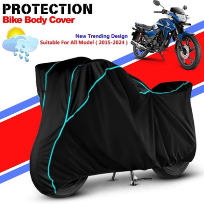 CABRY Waterproof Two Wheeler Cover for Honda(Xblade, Black, Blue)