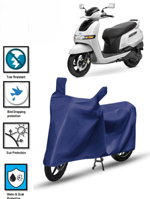 DeepShakshi AUTOMOTIVE Two Wheeler Cover for TVS(iQube Electric, Blue)