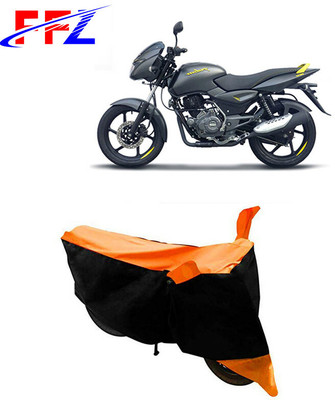 FFZ Waterproof Two Wheeler Cover for Bajaj(Pulsar NS 200, Black, Orange)