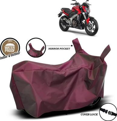 KEDIT Two Wheeler Cover for Bajaj(Pulsar 250 BS6, Maroon)