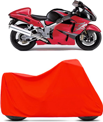 BikenWear Waterproof Two Wheeler Cover for Suzuki(Hayabusa, Red)