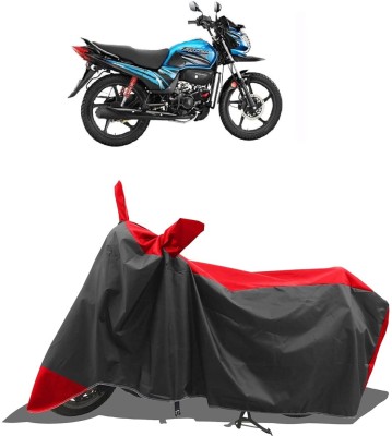 KEDIT Two Wheeler Cover for Universal For Bike(Passion Pro TR, Red, Black)