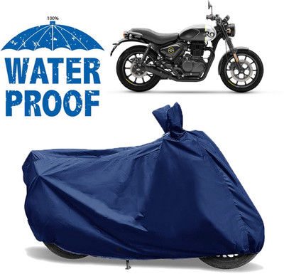 OliverX Waterproof Two Wheeler Cover for Royal Enfield(Hunter 350, Blue)