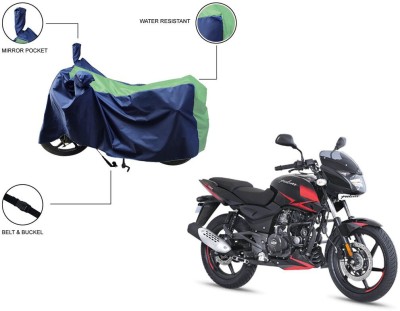 Furnish Flow Two Wheeler Cover for Bajaj(Pulsar 180 DTS-i, Green)