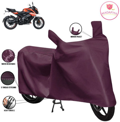 MADAFIYA Waterproof Two Wheeler Cover for Bajaj(Pulsar NS125, Maroon)