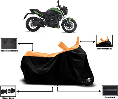 Amexride Two Wheeler Cover for Bajaj(Dominar 400, Orange)