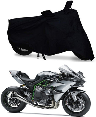 DeepShakshi AUTOMOTIVE Waterproof Two Wheeler Cover for Kawasaki(Ninja H2, Black)