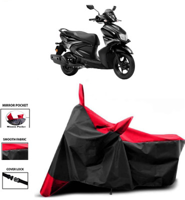 WMIZEXA Two Wheeler Cover for Yamaha(RayZR 125, Red, Black)